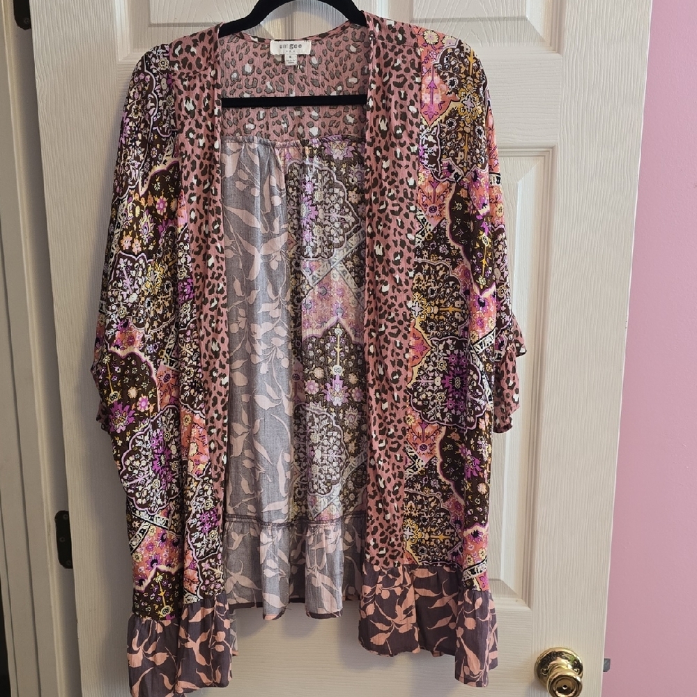 Umgee Multicolor Patterned‎ Cardigan